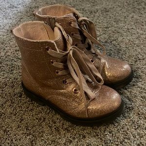 Gold little girls sparkly boots H&M